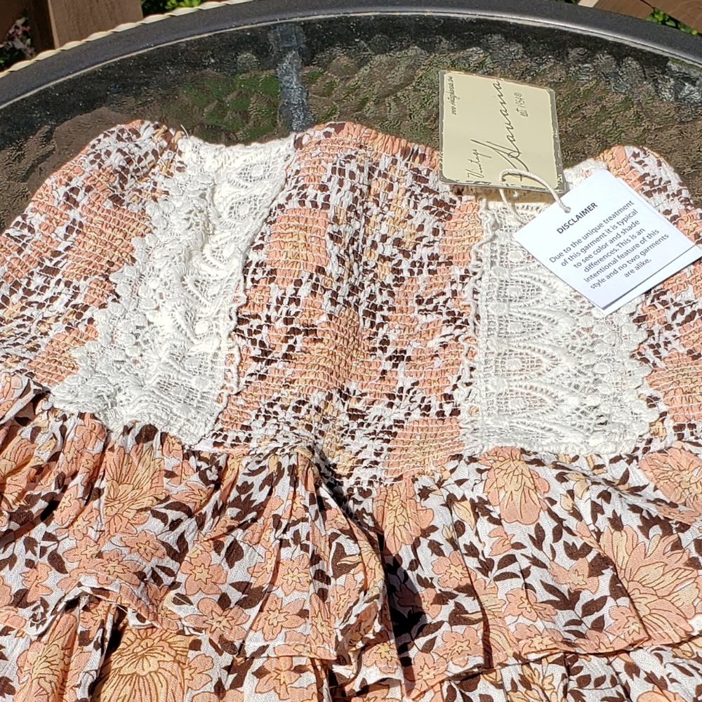 NWT Vintage Havana Ruffle Mini Skirt